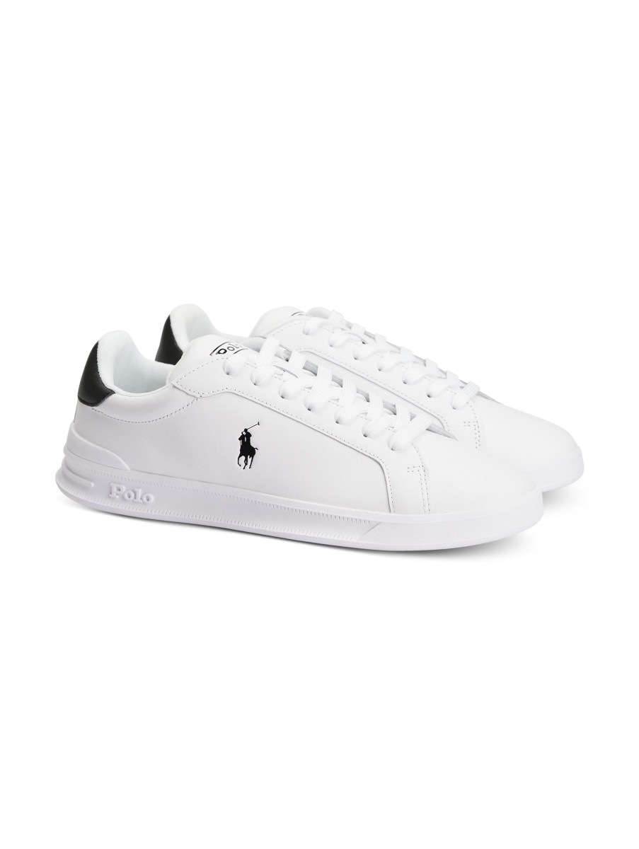 Manner Polo Ralph Lauren Men Sneakers | Sneaker Mit Logo Weiss