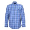 Manner Polo Ralph Lauren Men Hemden | Kariertes Hemd Im Custom Fit Mittelblau