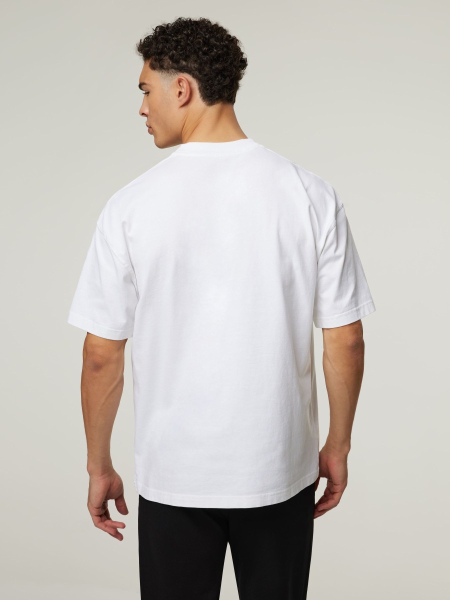 Manner AllSaints T-Shirts & Shirts | T-Shirt Mit Print Weiss