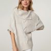 Frauen Monari Pullover & Strick | Strickponcho Beige