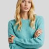 Frauen BOSS Women Pullover & Strick | Pullover Mit Mohair Fleuretty Turkis