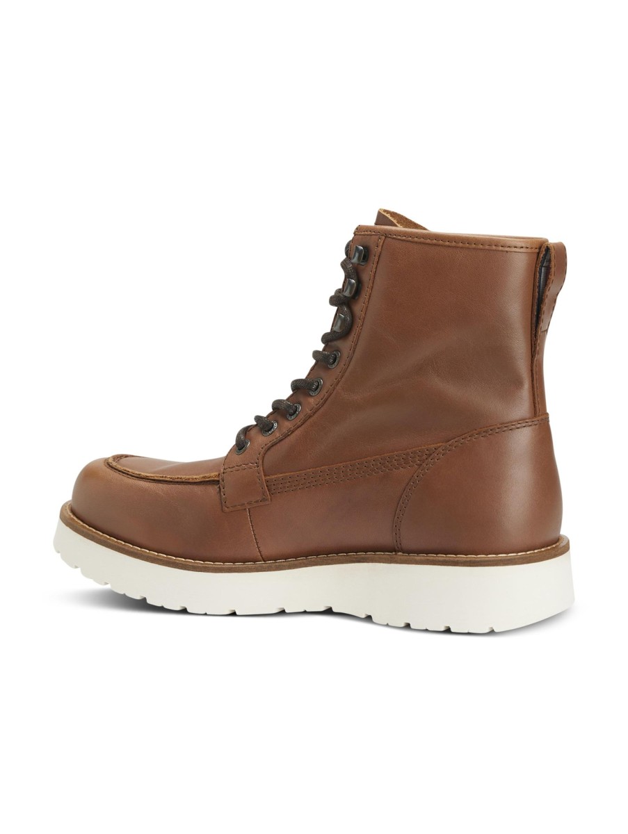 Manner Tommy Hilfiger Boots & Bottinen | Schnurstiefel Cognac