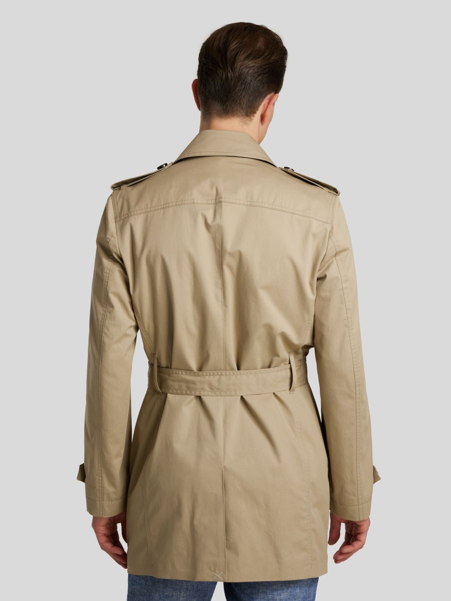 Manner Paul Mantel | Kurzer Trenchcoat Beige