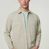 Manner BOSS Casual Hemden | Overshirt Beige