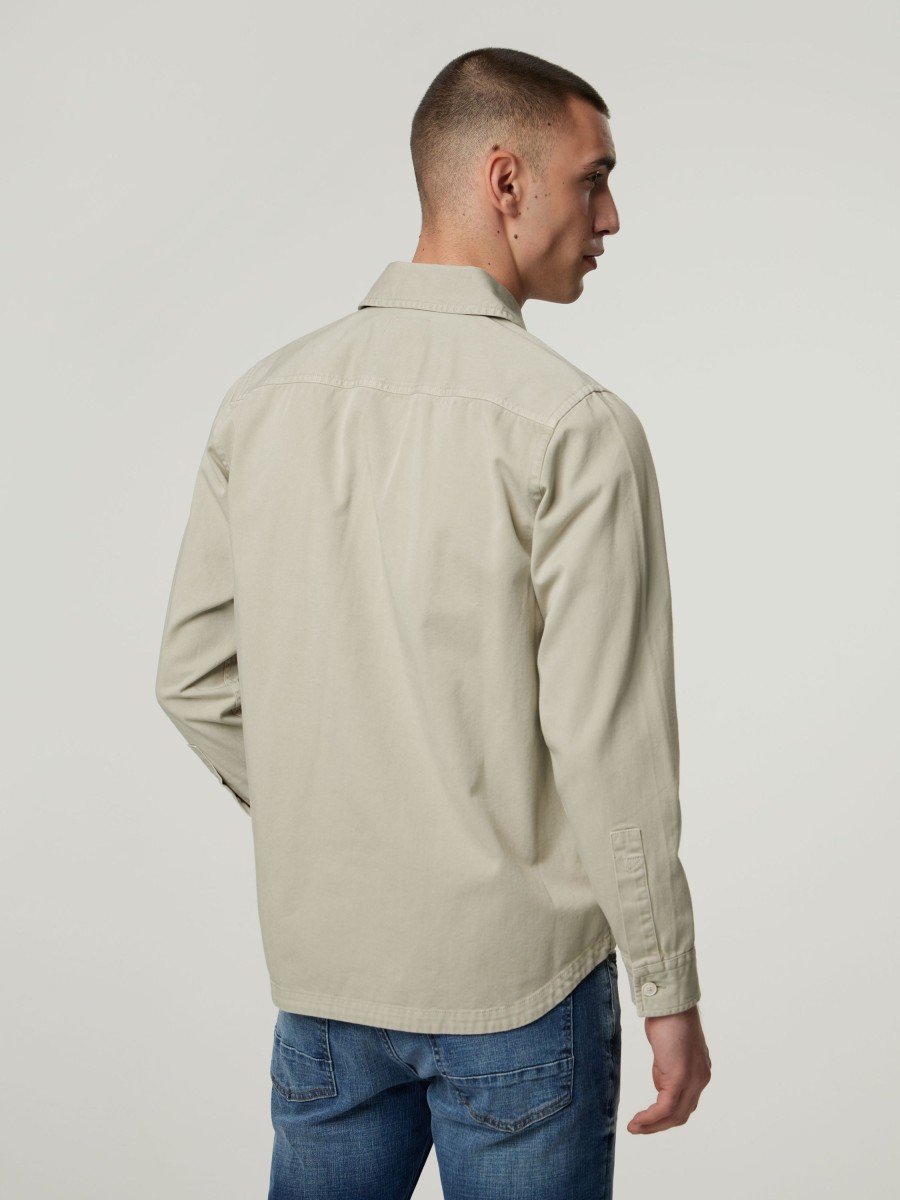 Manner BOSS Casual Hemden | Overshirt Beige