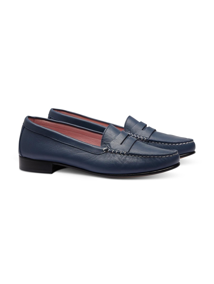 Frauen Castellano Halbschuhe | Loafers Capri Marine