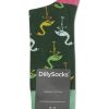 Frauen Dilly Socks Wasche & Loungewear | Socken Flamingo Forest Grun