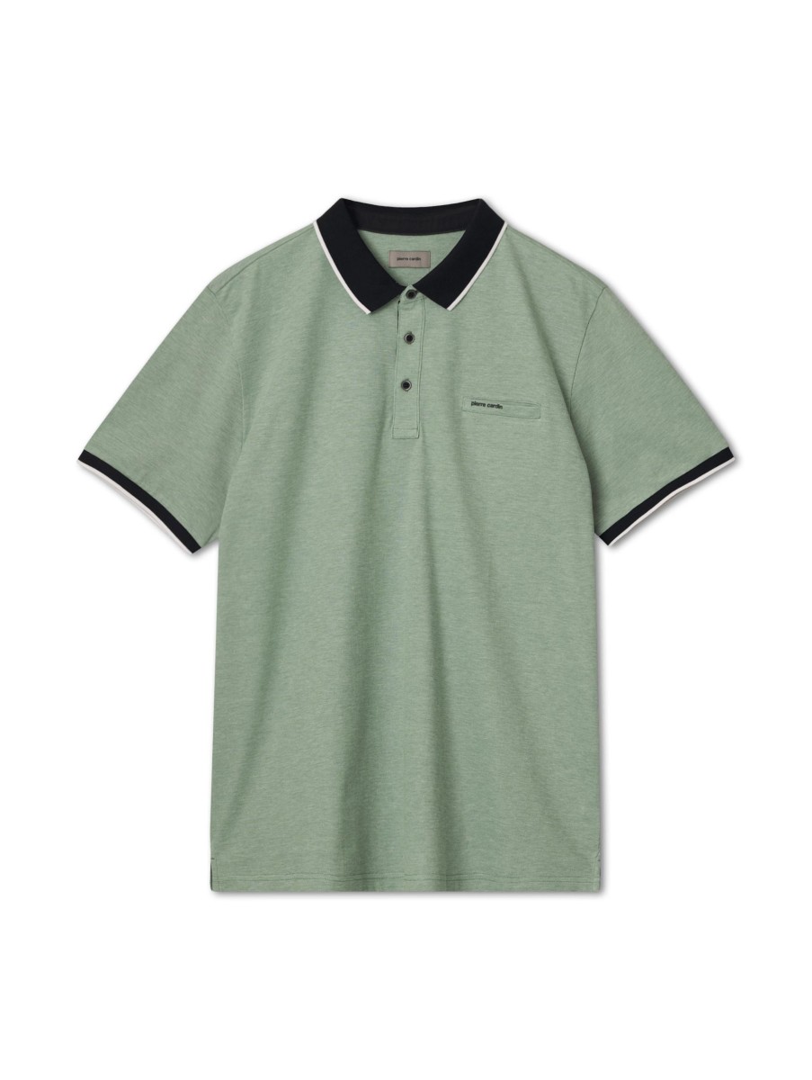 Manner Pierre Cardin Grosse Grossen | Polo-Shirt Grun