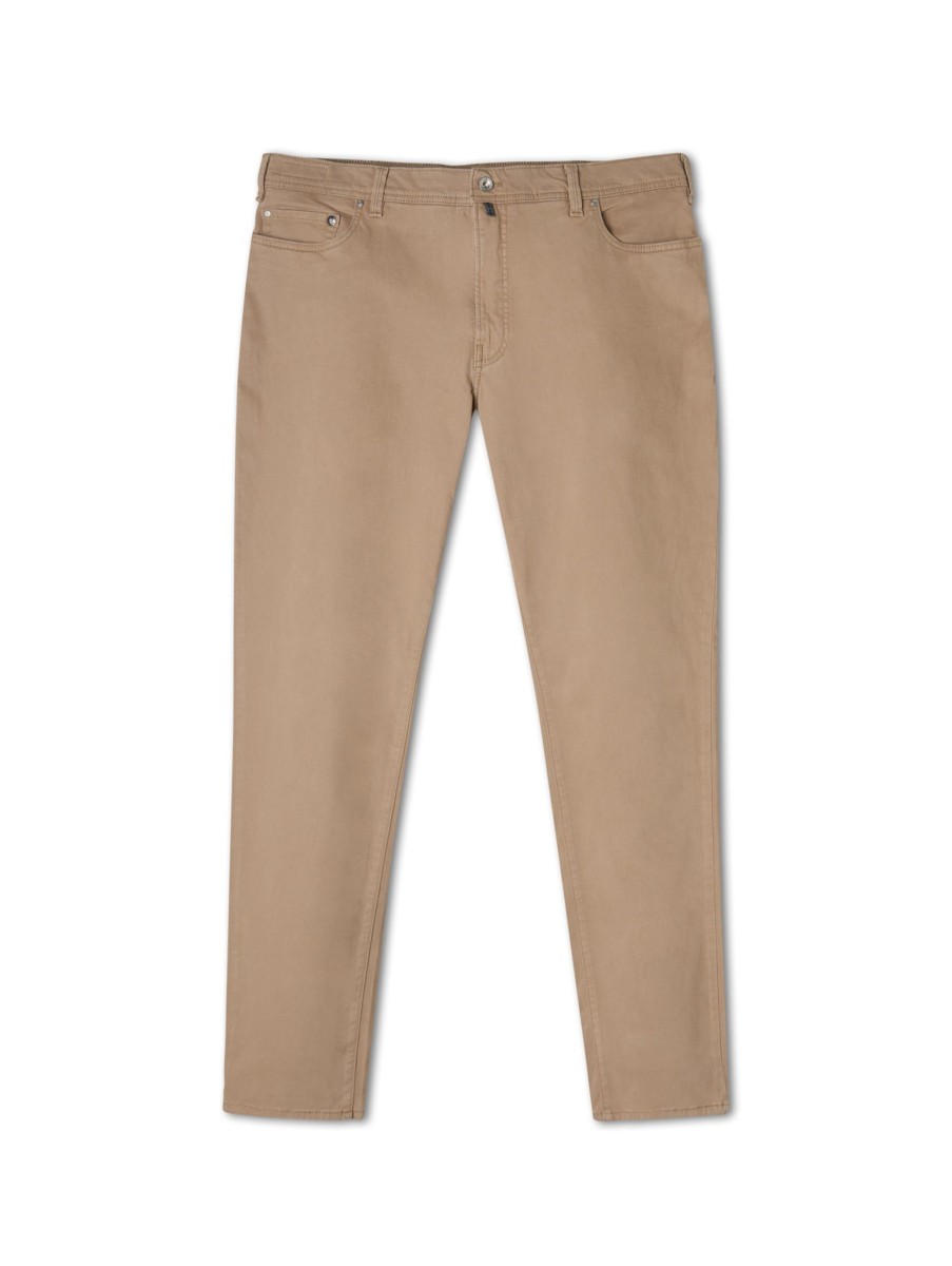 Manner Pierre Cardin Grosse Grossen | Hose Im Tapered Fit Lyon Beige