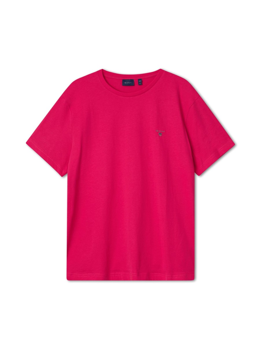 Manner Gant Grosse Grossen | T-Shirt Mit Logo Pink