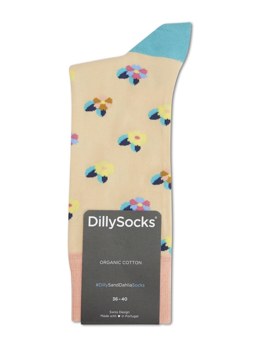 Frauen Dilly Socks Wasche & Loungewear | Socken Sand Dahlia Lachs