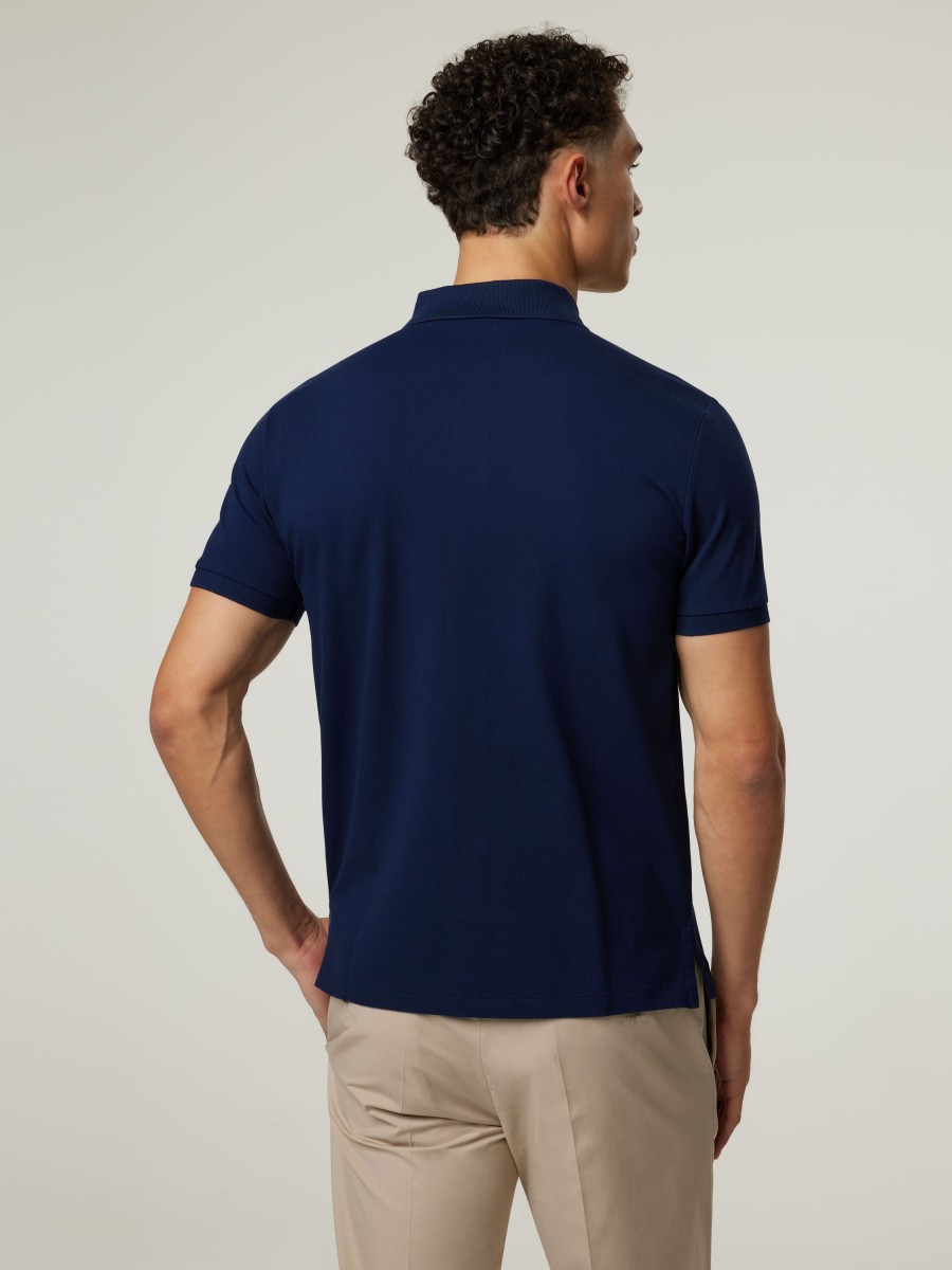 Manner Polo Ralph Lauren Men Polo-Shirts | Polo-Shirt Im Custom Slim Fit Marine