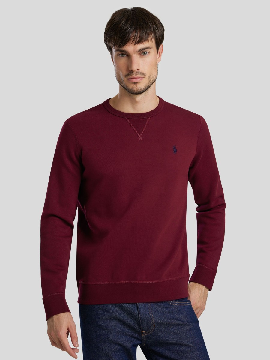 Manner Polo Ralph Lauren Men Hoodies & Sweatshirts | Sweatshirt Mit Logo Bordeaux