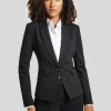 Frauen Comma Anzuge | Blazer Im Slim Fit Schwarz