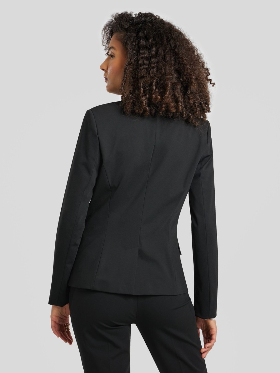 Frauen Comma Anzuge | Blazer Im Slim Fit Schwarz