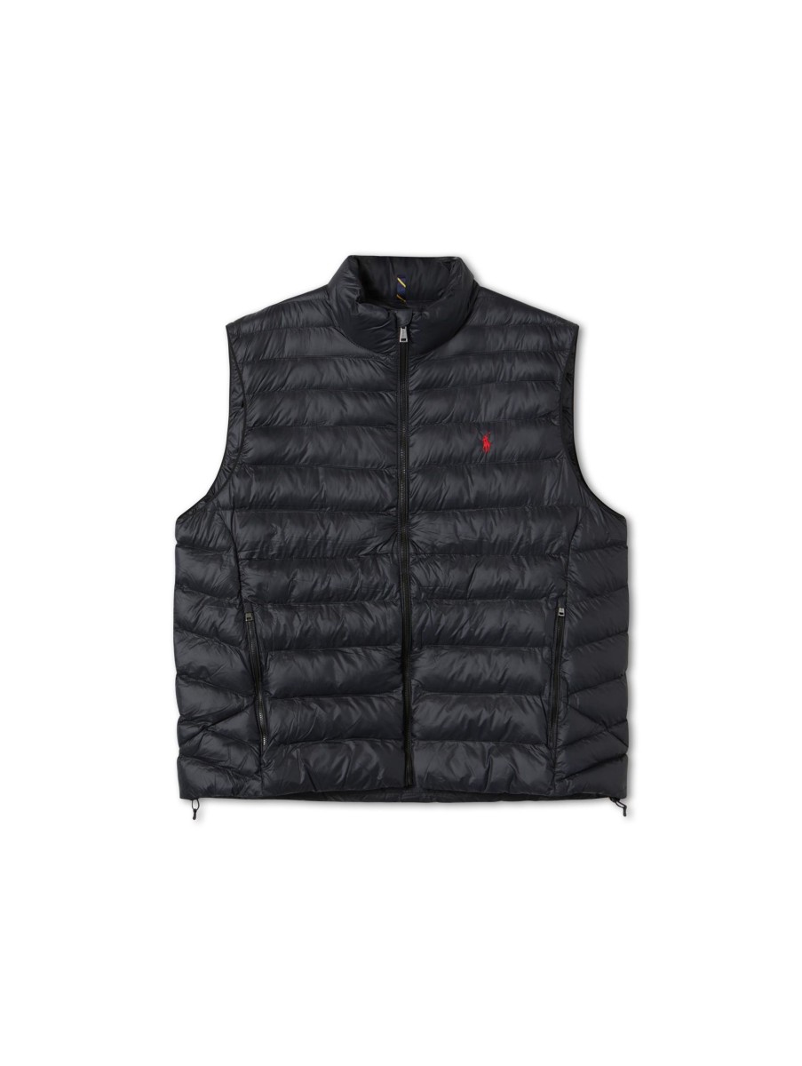 Manner Polo Ralph Lauren Grosse Grossen | Steppgilet Schwarz