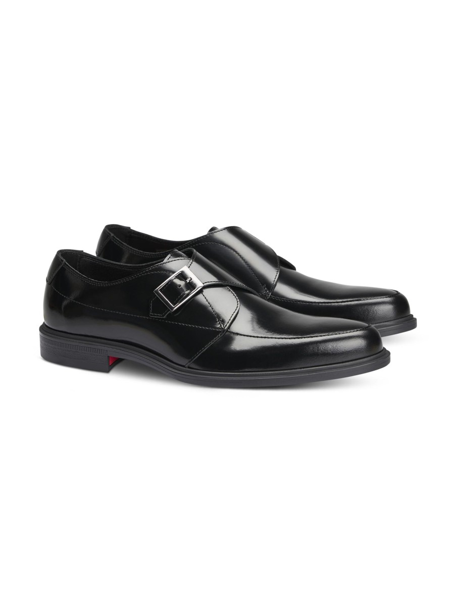 Manner HUGO Business-Schuhe | Singlemonk Kerr Monk Schwarz