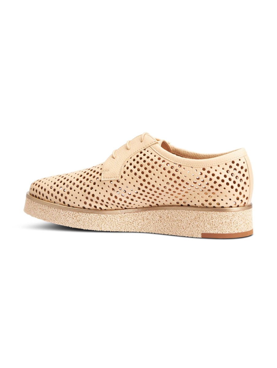 Frauen Pertini Halbschuhe | Halbschuh Mit Lockstickerei Beige