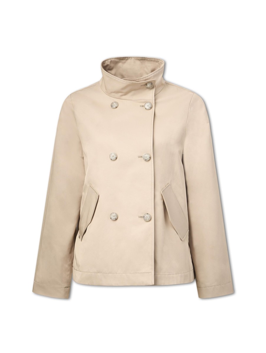 Frauen Cinque Mantel | Kurzer Trenchcoat Cijolina Camel