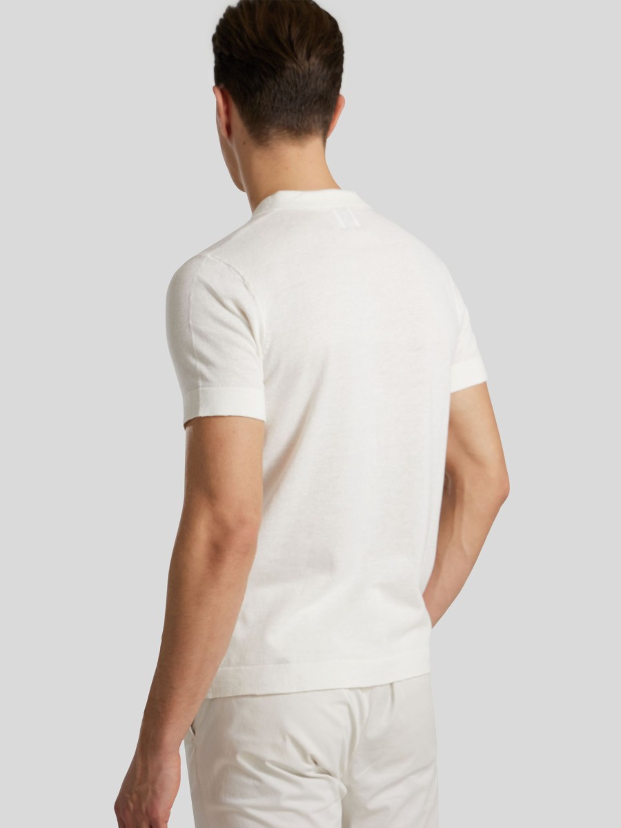 Manner Paul Polo-Shirts | Strick-Polo Ecru