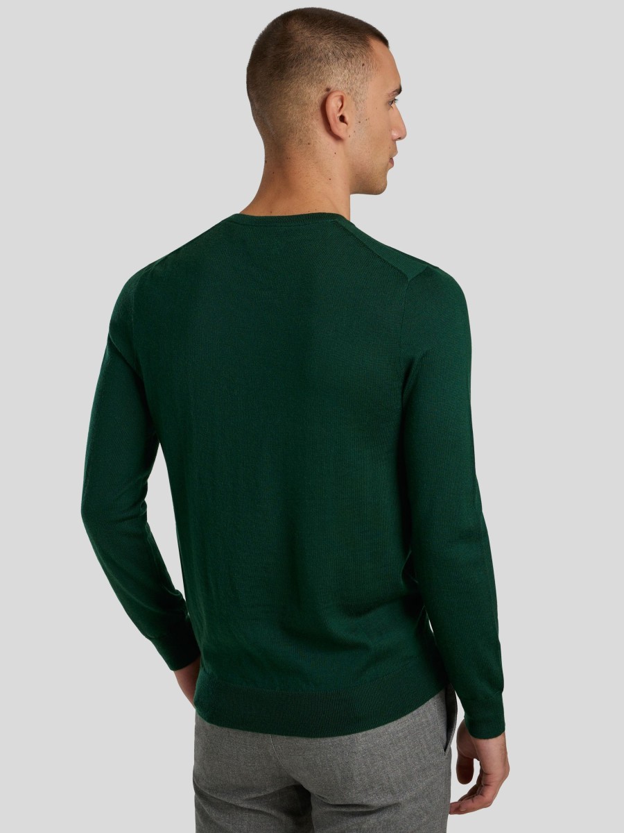 Manner Polo Ralph Lauren Men Pullover & Strickjacken | Pullover Im Slim Fit Grun