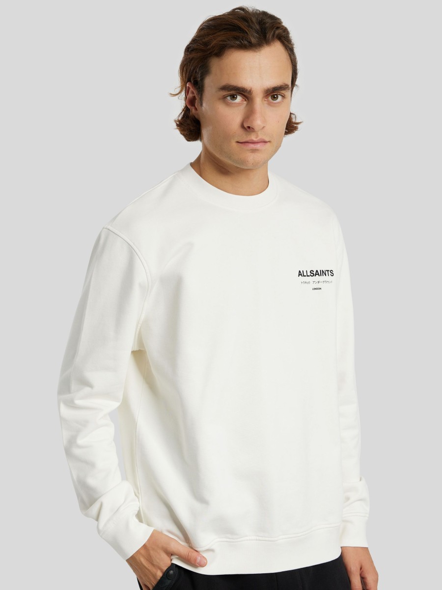 Manner AllSaints Hoodies & Sweatshirts | Sweatshirt Weiss