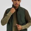 Manner Paul Gilets & Westen | Weste Mit Zip-Details Oliv