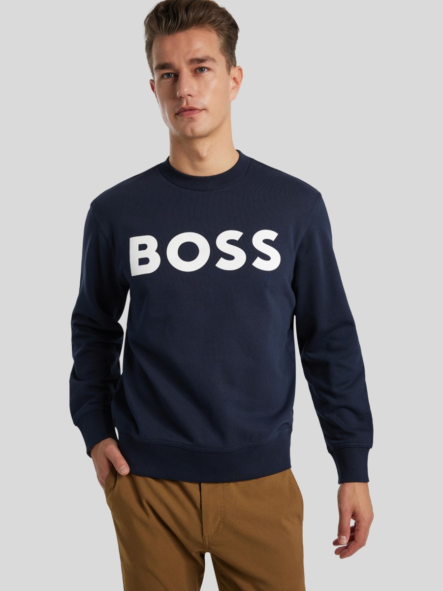 Manner BOSS Casual Hoodies & Sweatshirts | Sweatshirt Marine