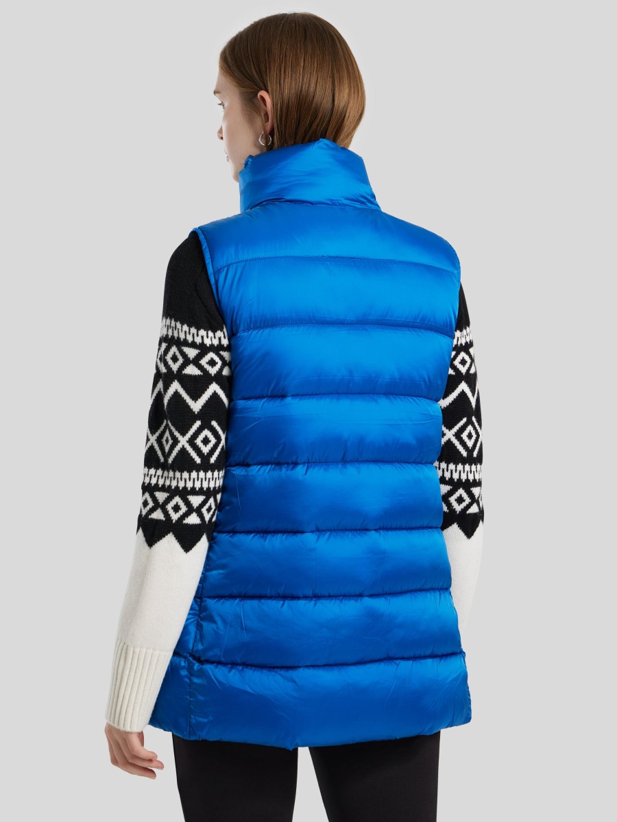 Frauen Save the Duck Gilets & Westen | Steppweste Indigo