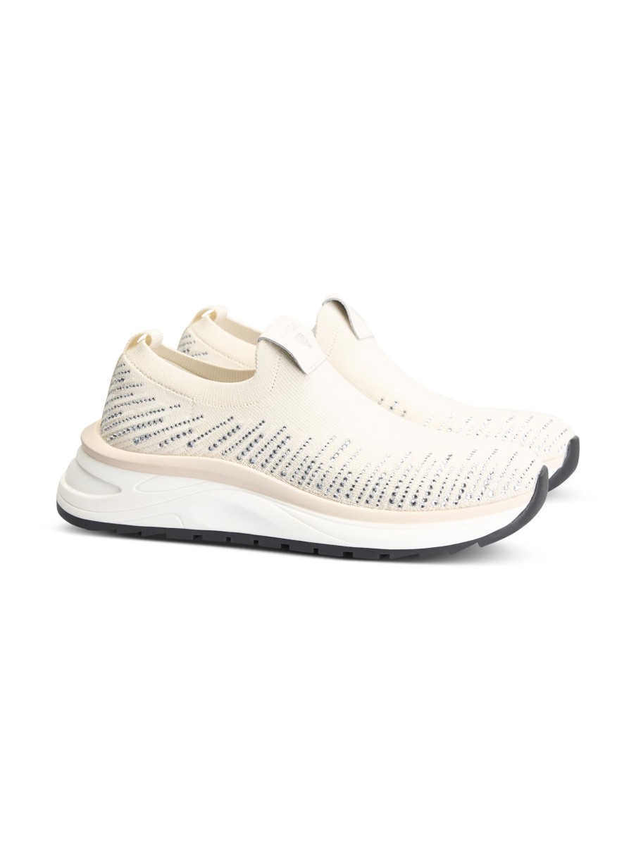 Frauen Marc Cain Sneakers | Sock Sneaker Ecru