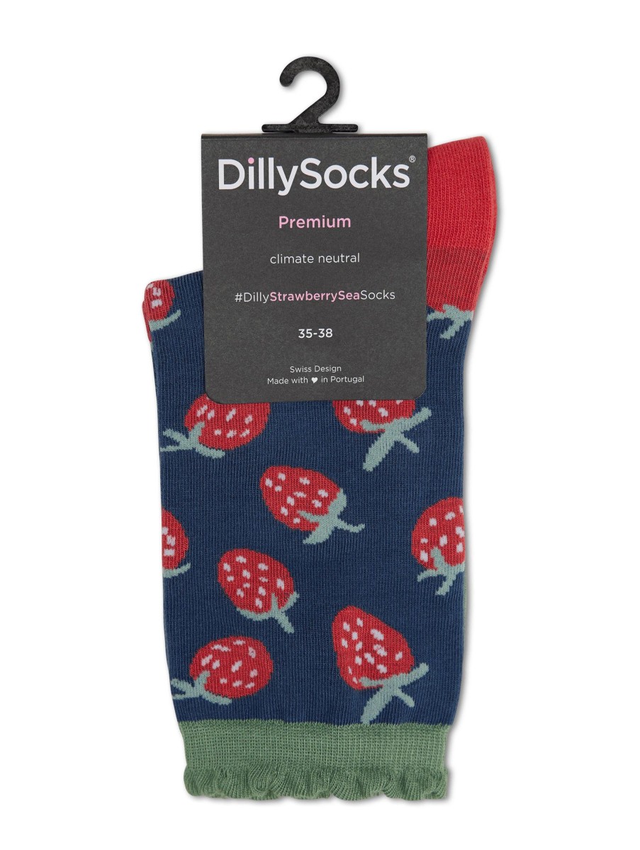 Frauen Dilly Socks Wasche & Loungewear | Socken Strawberry Sea Marine