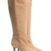 Frauen THEA MIKA Stiefel | Stiefel Aus Veloursleder Beige