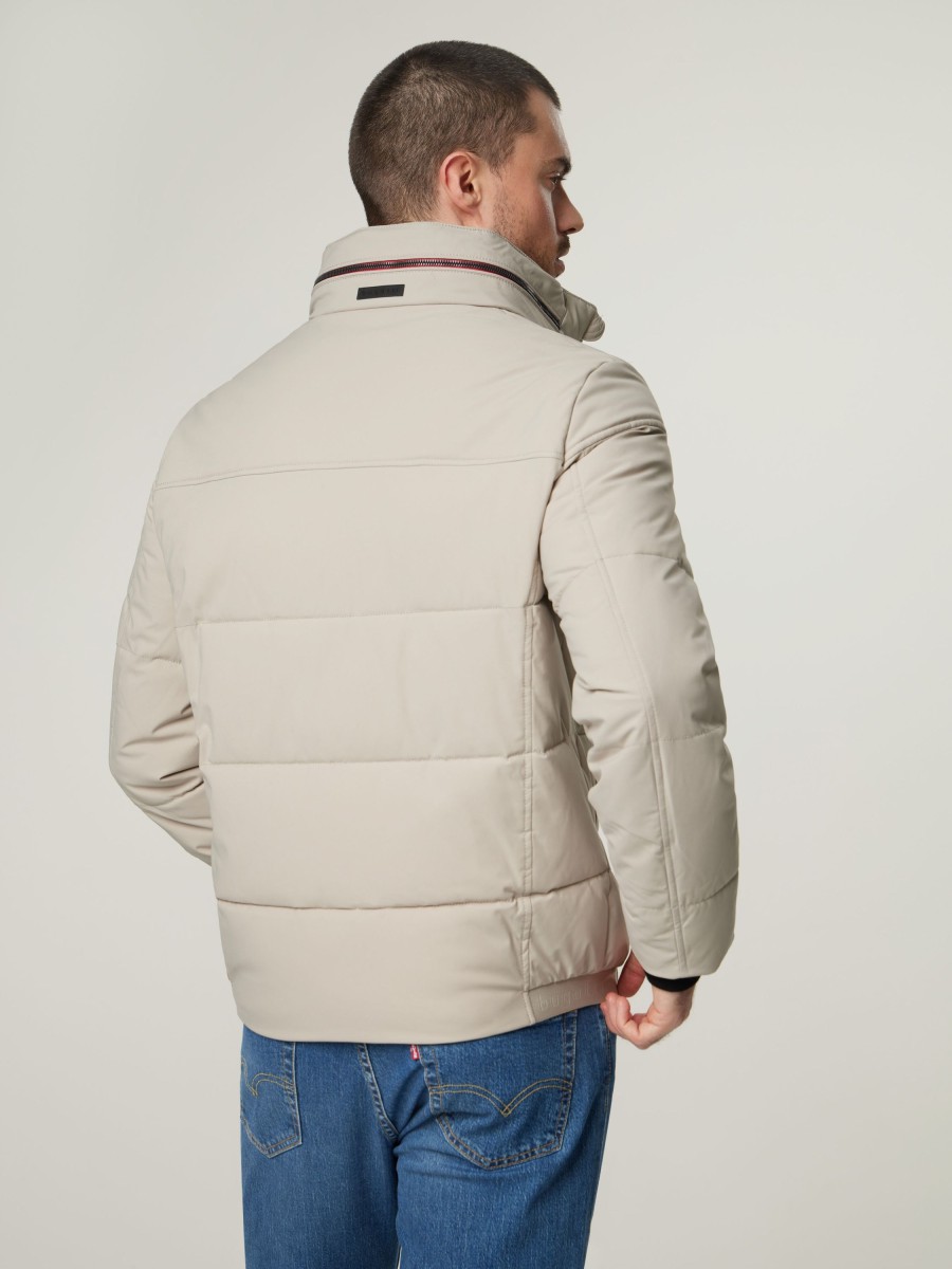 Manner Bugatti Jacken | Steppjacke Ecru