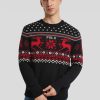 Manner Polo Ralph Lauren Men Pullover & Strickjacken | Pullover Mit Winterprint Marine