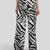 Frauen Marc Cain Anzuge | Hose Mit Zebra Print Wichita Weiss