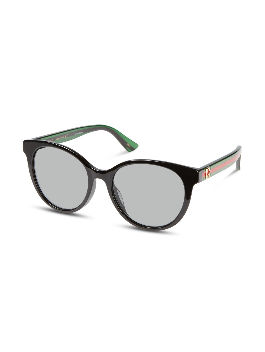 Frauen Gucci Sonnenbrillen | Sonnenbrille Mit Logo-Streifen Schwarz