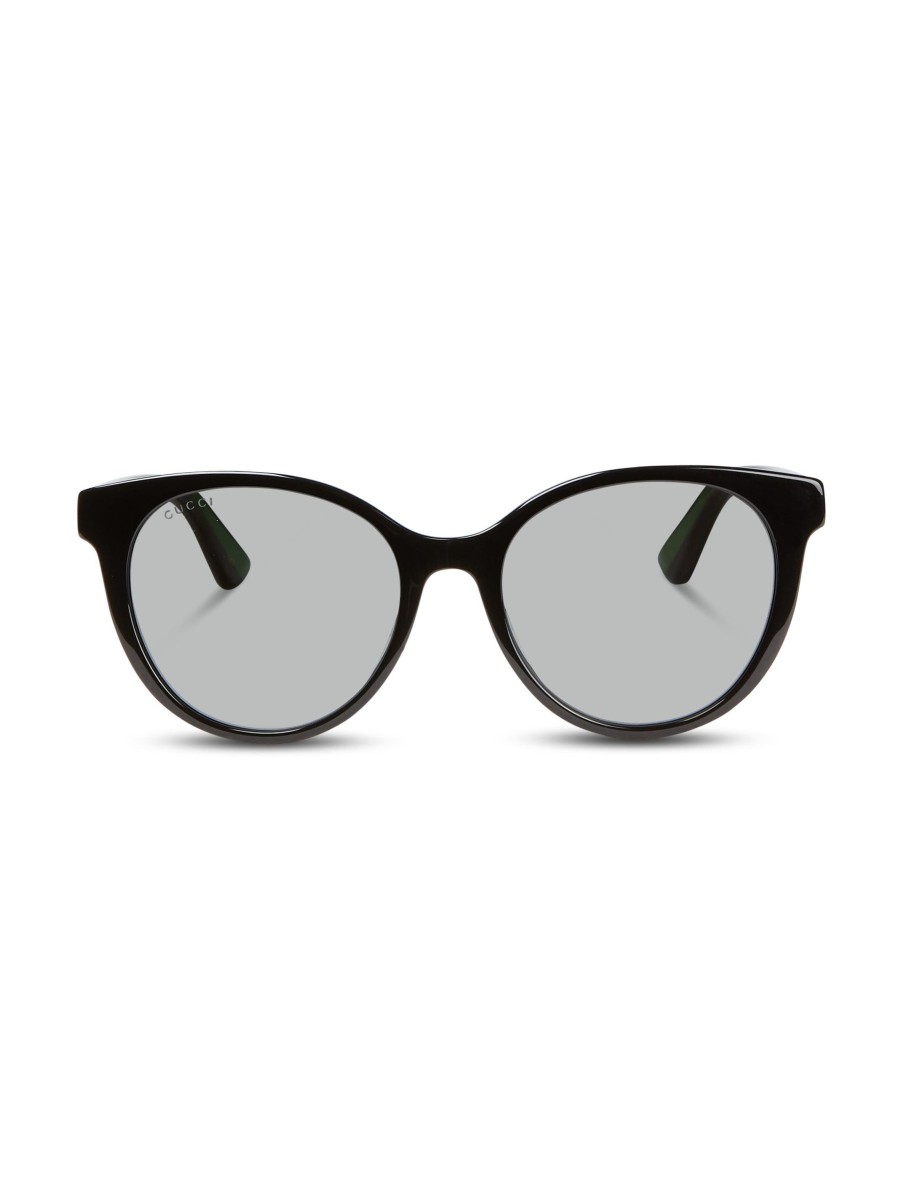 Frauen Gucci Sonnenbrillen | Sonnenbrille Mit Logo-Streifen Schwarz