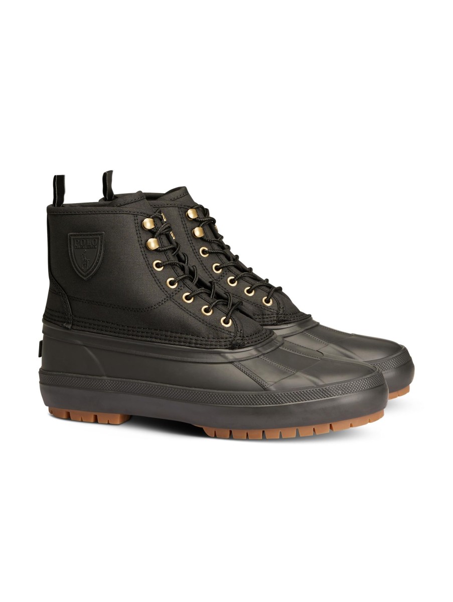 Manner Polo Ralph Lauren Men Boots & Bottinen | Schnurstiefel Schwarz