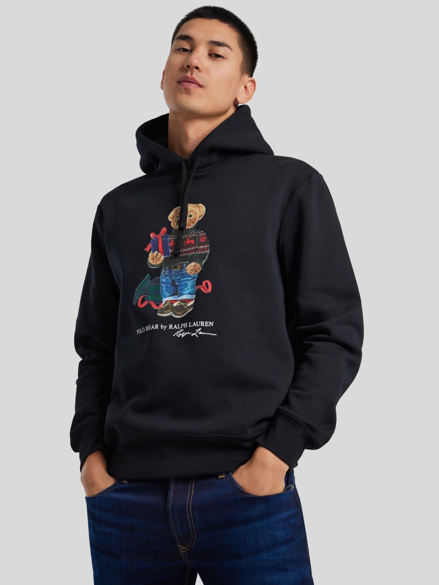 Manner Polo Ralph Lauren Men Hoodies & Sweatshirts | Hoodie Mit Logoprint Schwarz