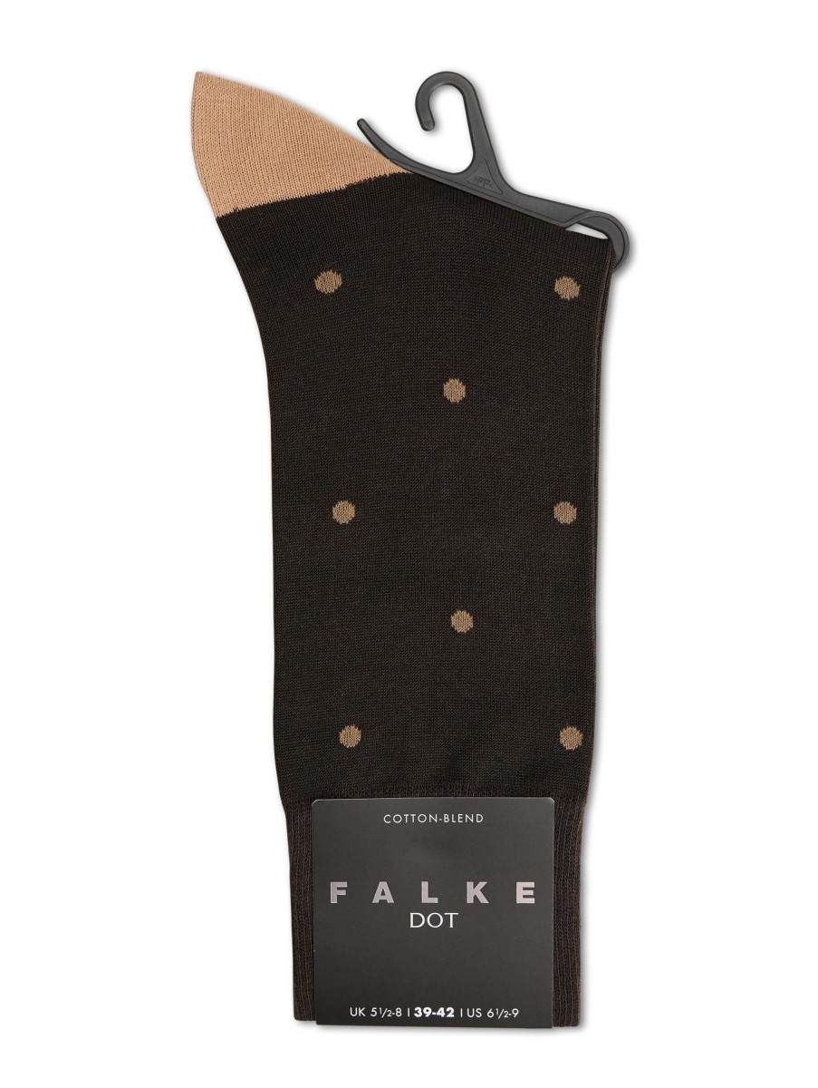 Manner Falke Wasche & Loungewear | Socken Dot Braun