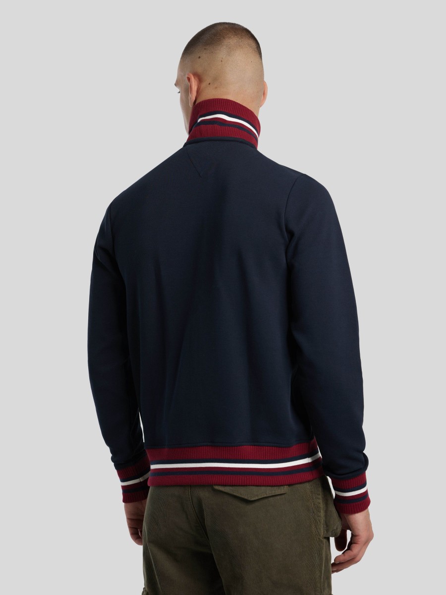 Manner Tommy Hilfiger Hoodies & Sweatshirts | Sweatjacke Marine