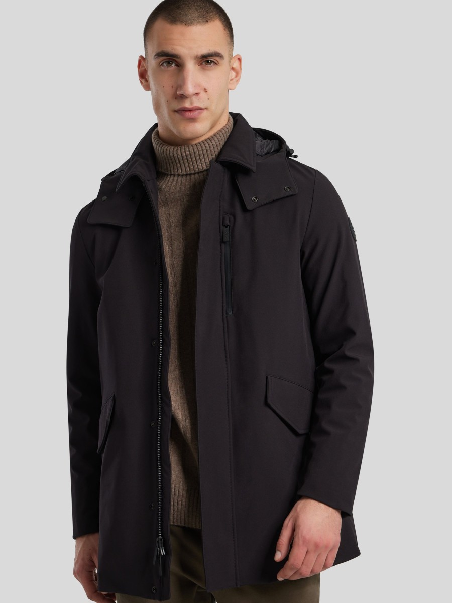 Manner Woolrich Jacken | Softshell Jacke Barrow Mac Schwarz