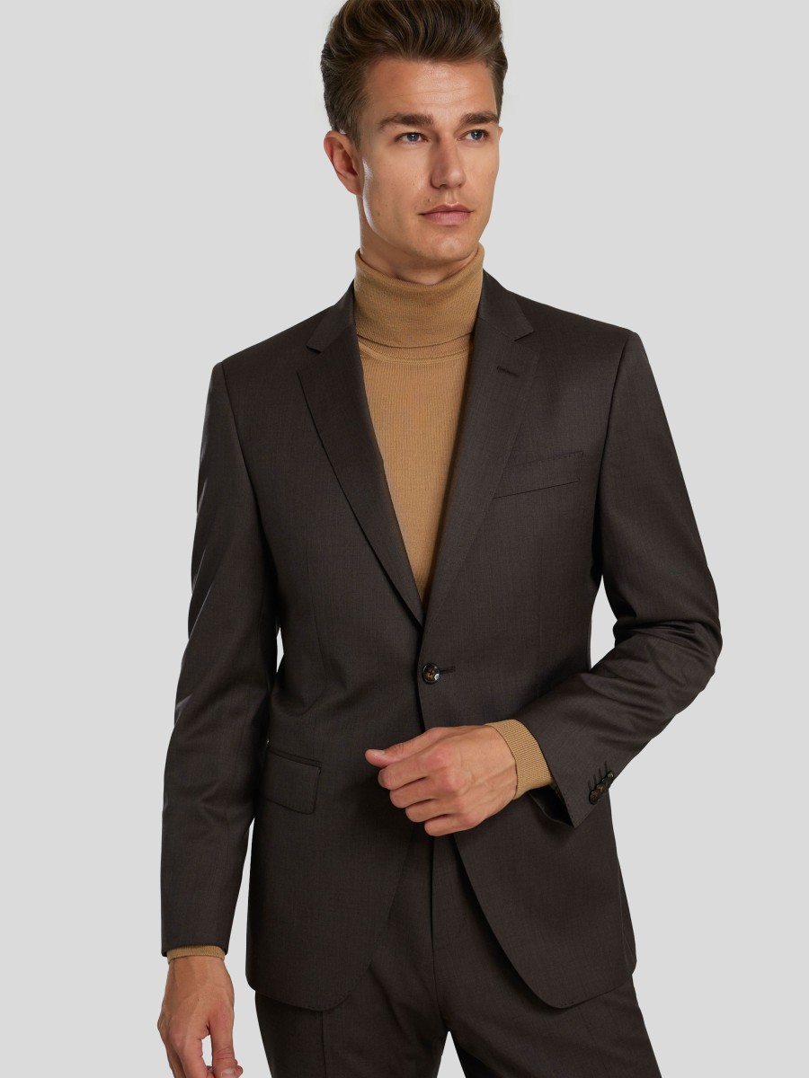 Manner BOSS Men Anzuge | Anzug 2-Teilig Im Slim Fit Dunkelbr.