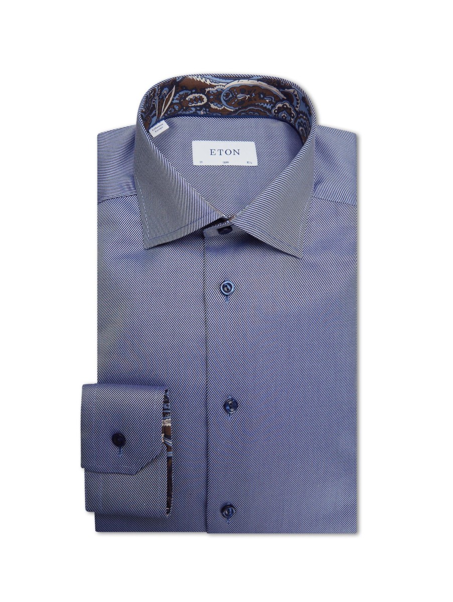 Manner Eton Hemden | Businesshemd Im Slim Fit Indigo