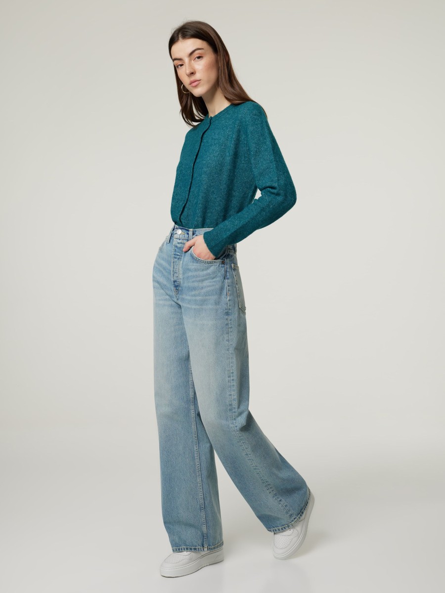 Frauen REDONE Jeans | Jeans Wide Leg Lightdenim