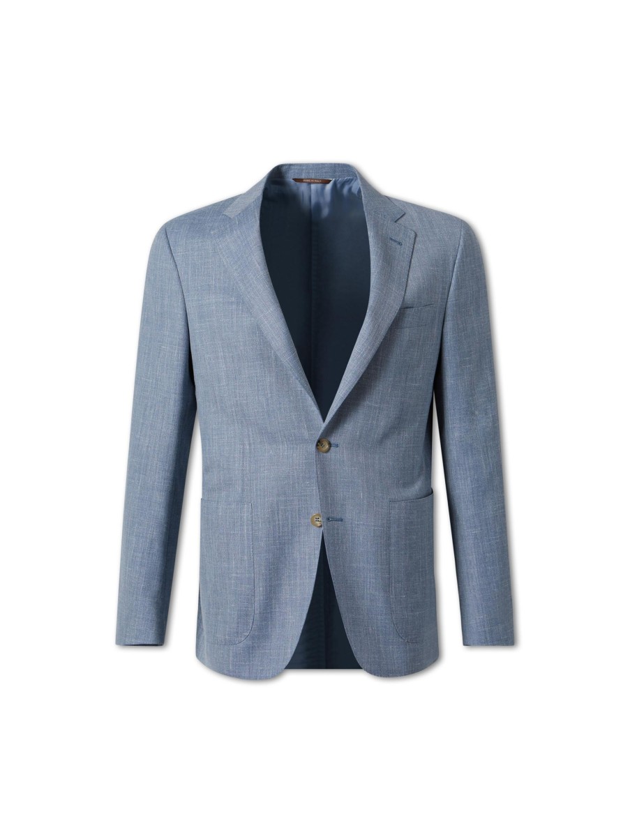 Manner Canali Vestons | Veston Kei Hellblau