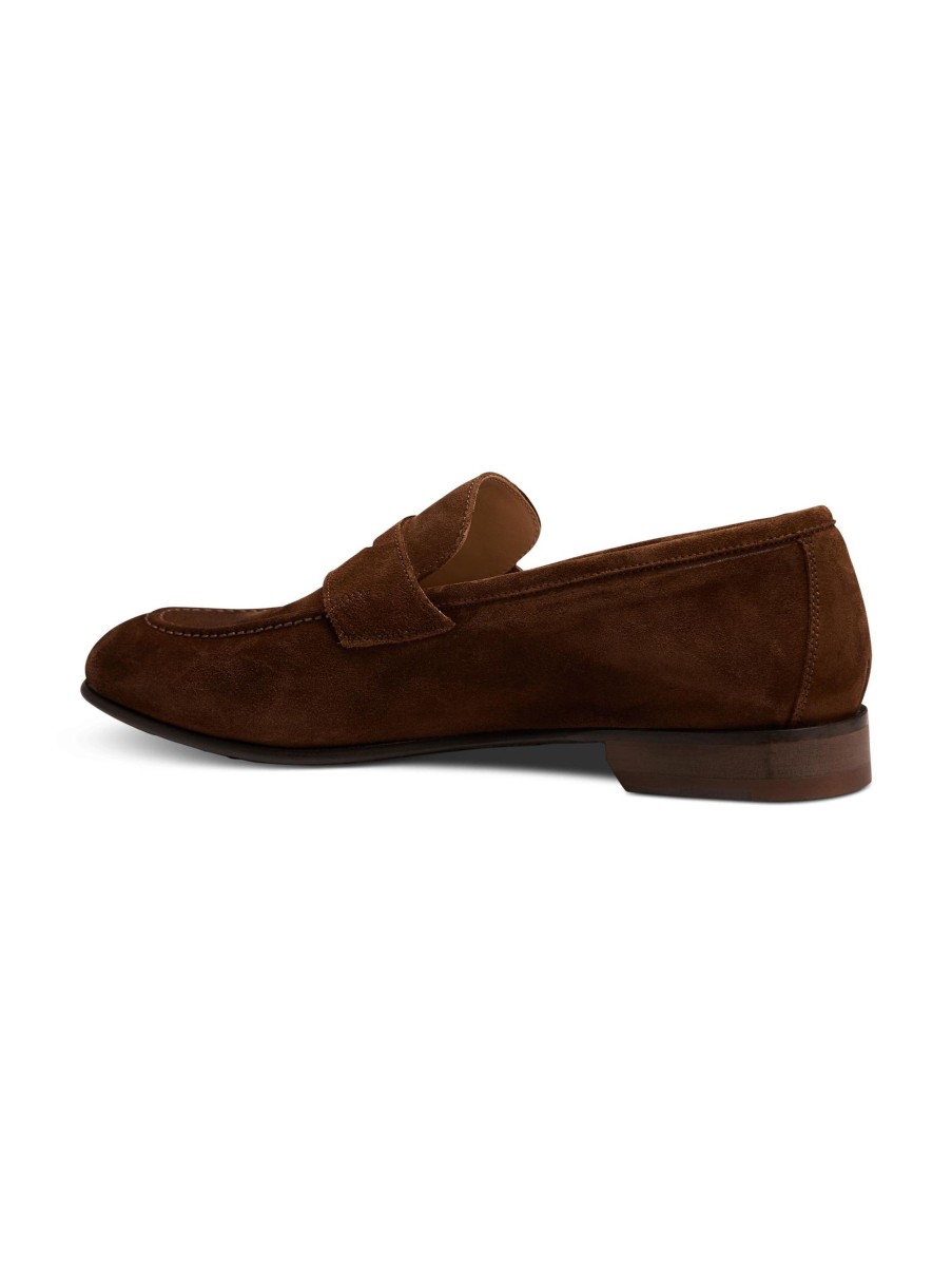 Manner Paul Kehl Loafers & Slippers | Penny Loafer Aus Veloursleder Hellbraun