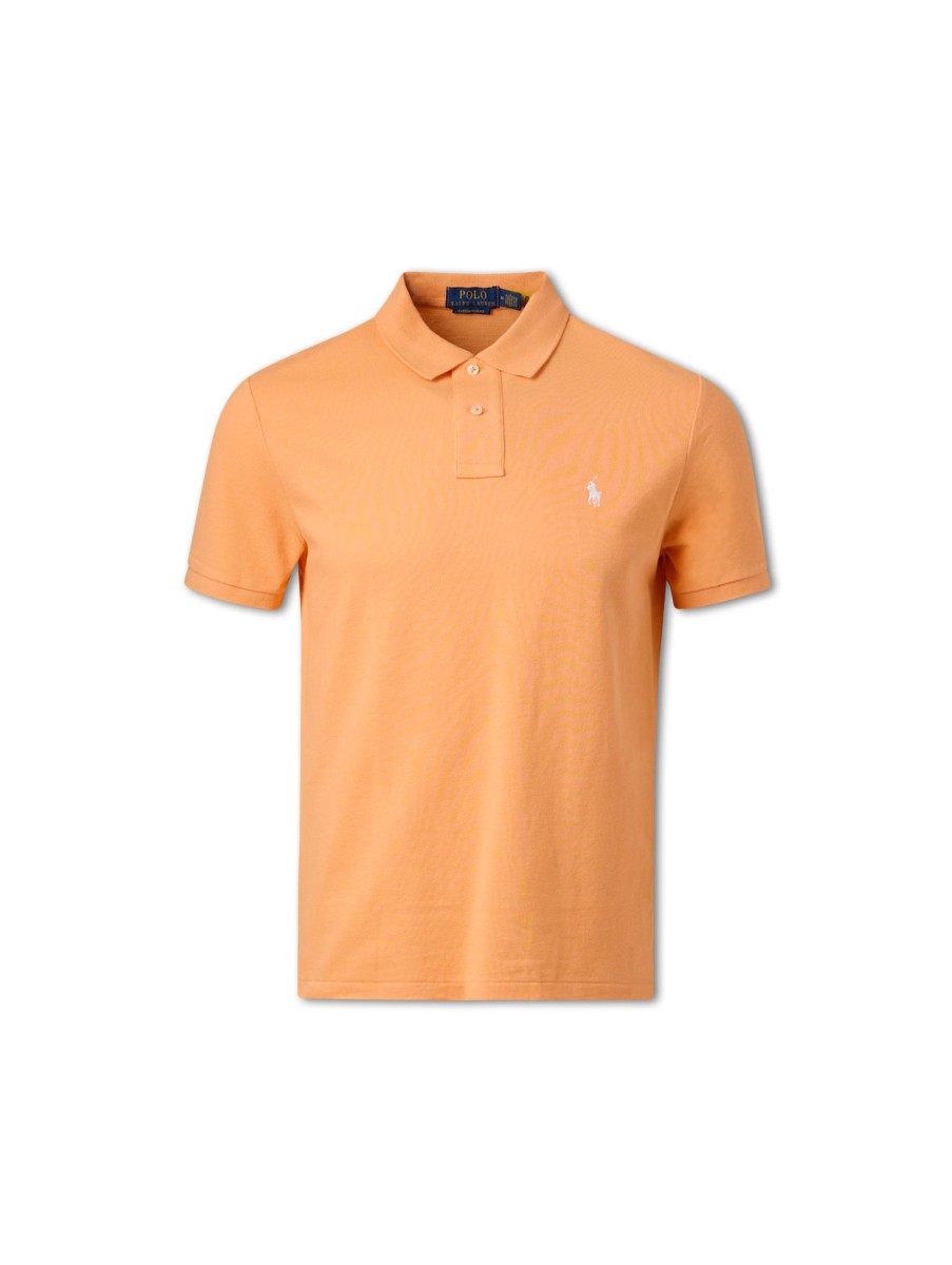 Manner Polo Ralph Lauren Men Polo-Shirts | Polo-Shirt Im Slim Fit Orange