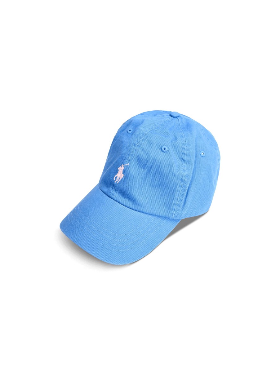 Manner Polo Ralph Lauren Men Hute & Mutzen | Cap Mit Logo Mittelblau