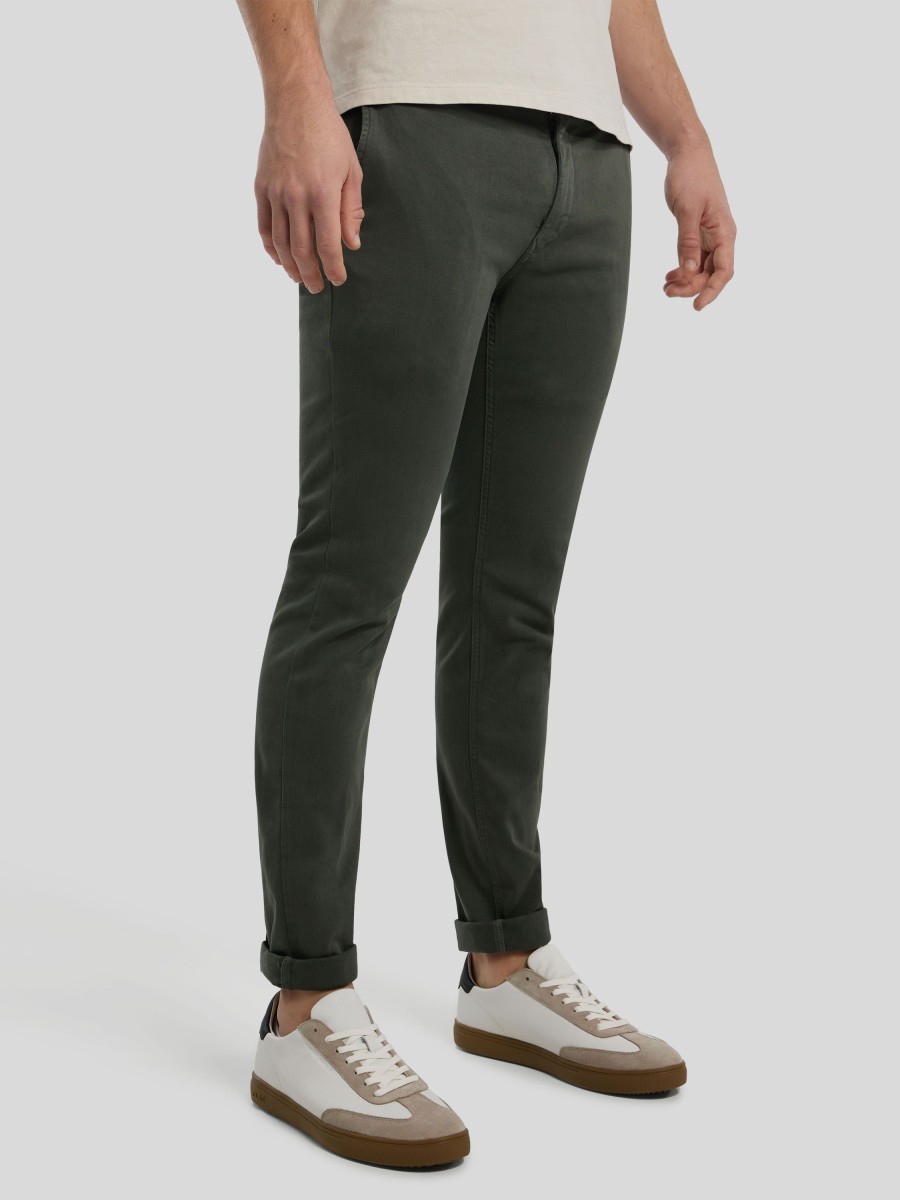 Manner Replay Hosen | Chino Im Slim Fit Zeumar Oliv